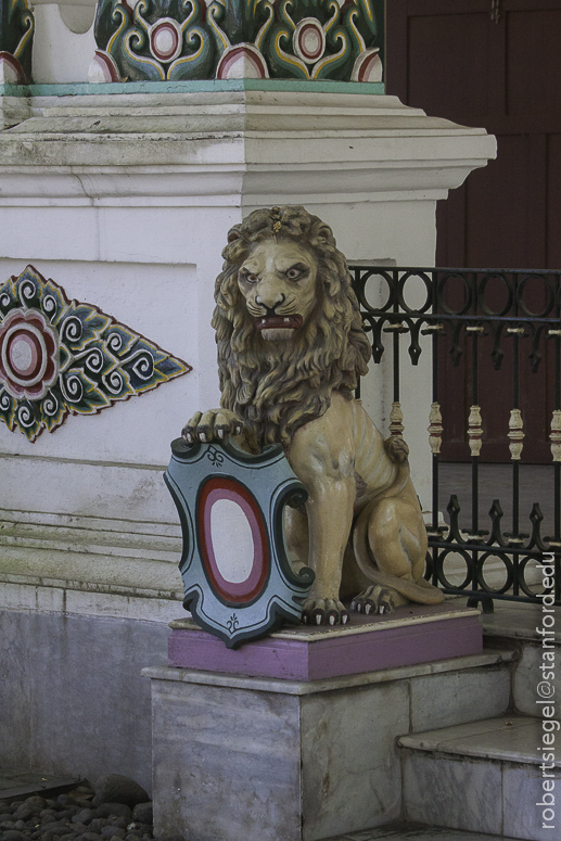 lion on facade